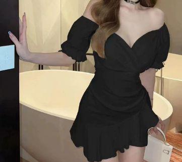 Vestido Cruzado con Vuelos
