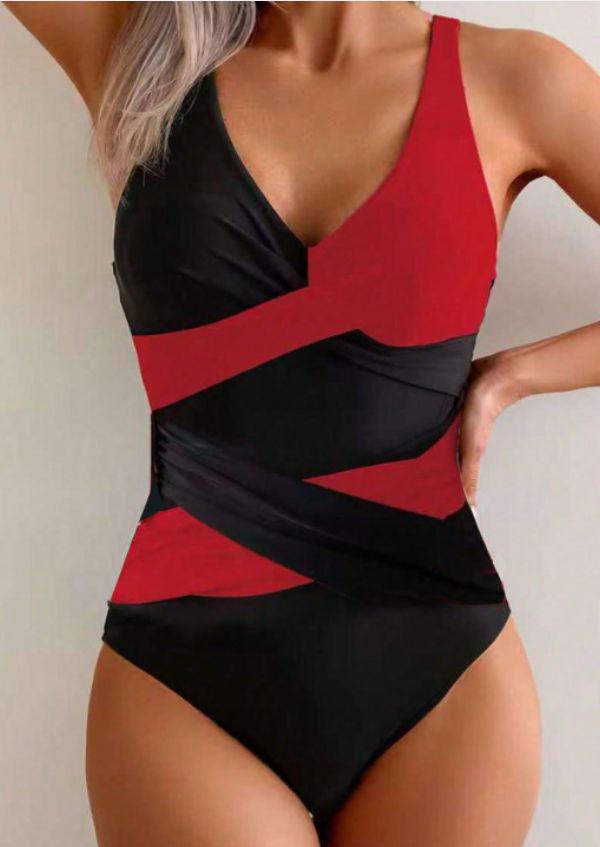 Traje de Baño Colorblock