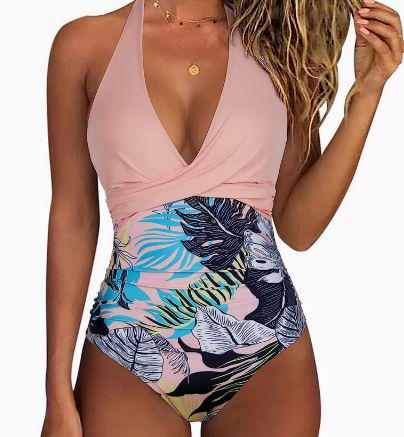 Traje de Baño Escote Profundo