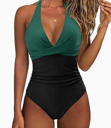 Traje de Baño Escote Profundo