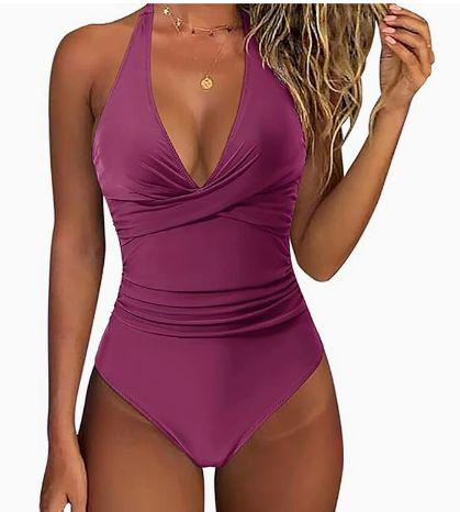 Traje de Baño Escote Profundo
