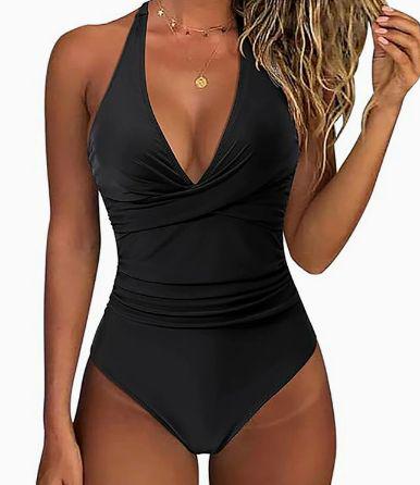 Traje de Baño Escote Profundo