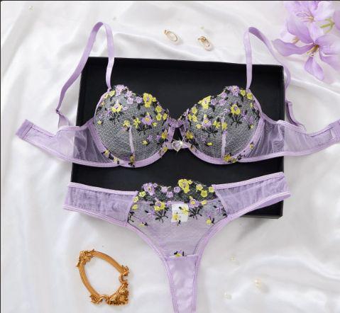 Conjunto Encaje Bordado