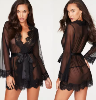Bata con Conjunto Transparente